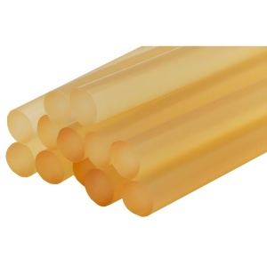 Стержни клеевые 7 х 100 мм (12 шт., желтый прозрачный) ПРАКТИКА 641-626
