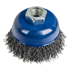 Щетка для УШМ 65 мм (чашеобразная, М14, сталь) ПРАКТИКА 032-423