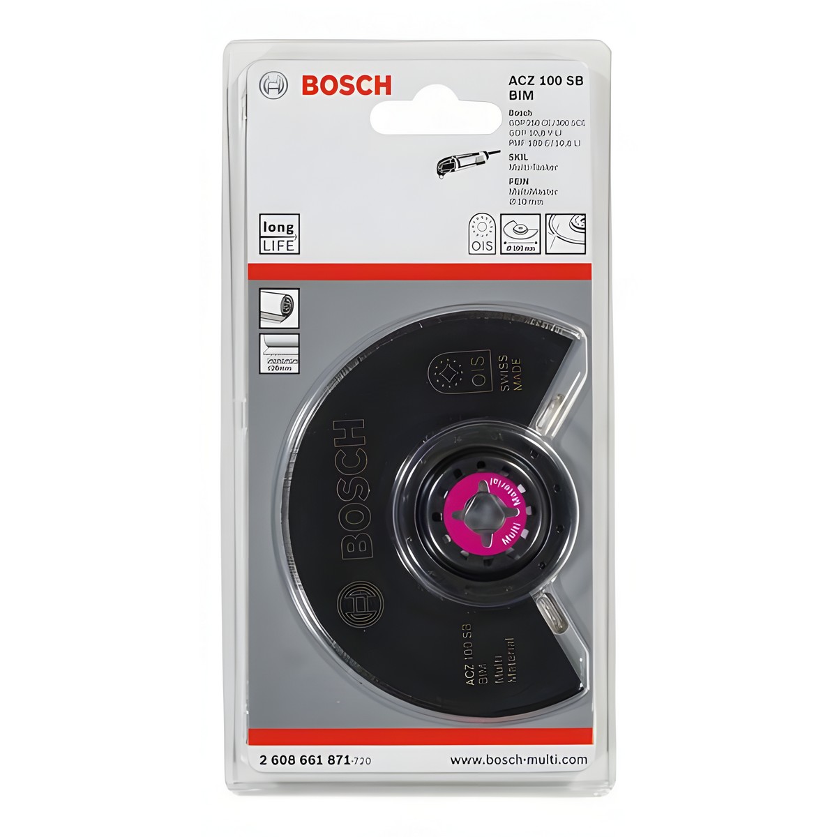 Диск пильный сегментированный BIM ACZ 100 SB Multi Material (1 шт.) BOSCH 2608661871