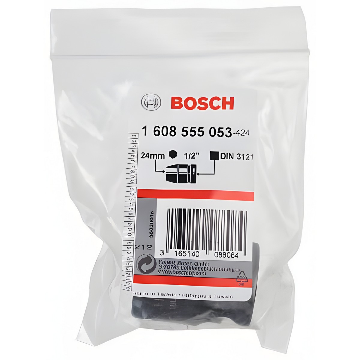 Головка ударная 1/2" 24 х 45 мм (М 16) BOSCH 1608555053