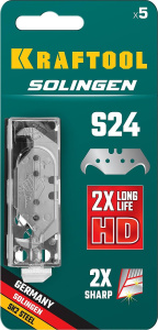 Лезвия трапециевидные S24 (5 шт.) Solingen KRAFTOOL 09643-S5_z02