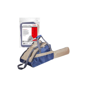 Чехол-сумка для бензопилы COFRA RC-5118 (410х265х250 мм + 400х130 мм для шины,т.син./хаки,синтетика)