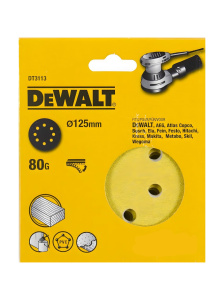 Круг шлифовальный 125 мм P80 (1 шт., дерево, краска) DeWalt DT3113-QZ