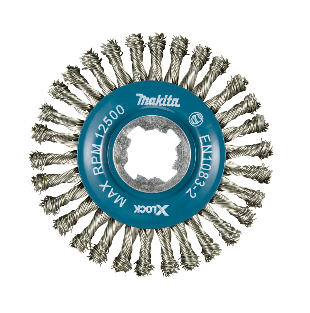 Щетка дисковая 115 мм (для УШМ, X-Lock, витая сталь 0.5 мм) MAKITA D-73368
