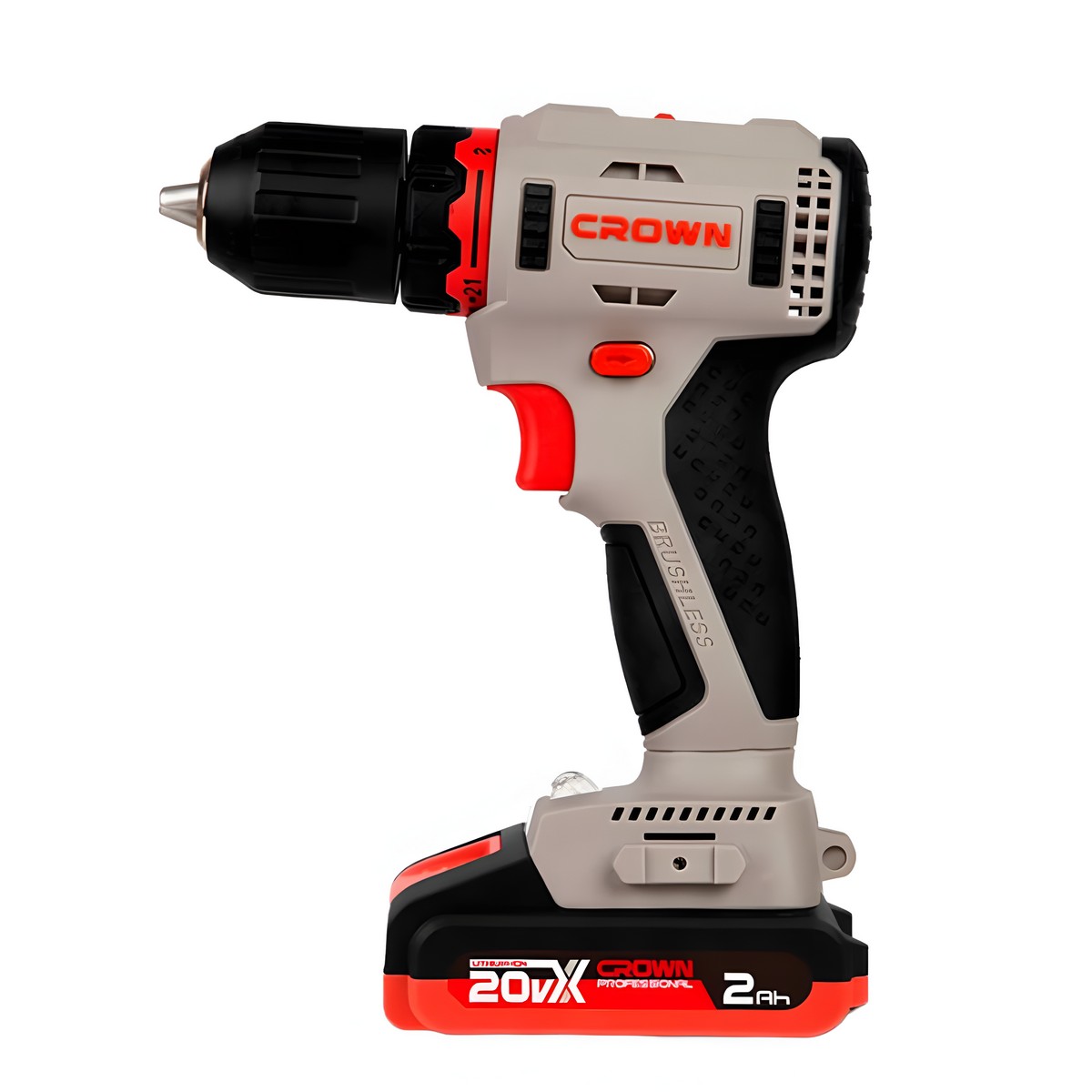 Аккумуляторный шуруповерт CROWN CT21091HX-2 BMC
