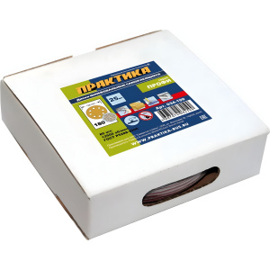 Круг шлифовальный 125 мм Р180 (1 шт., 8 отверстий) ПРАКТИКА 034-199-1