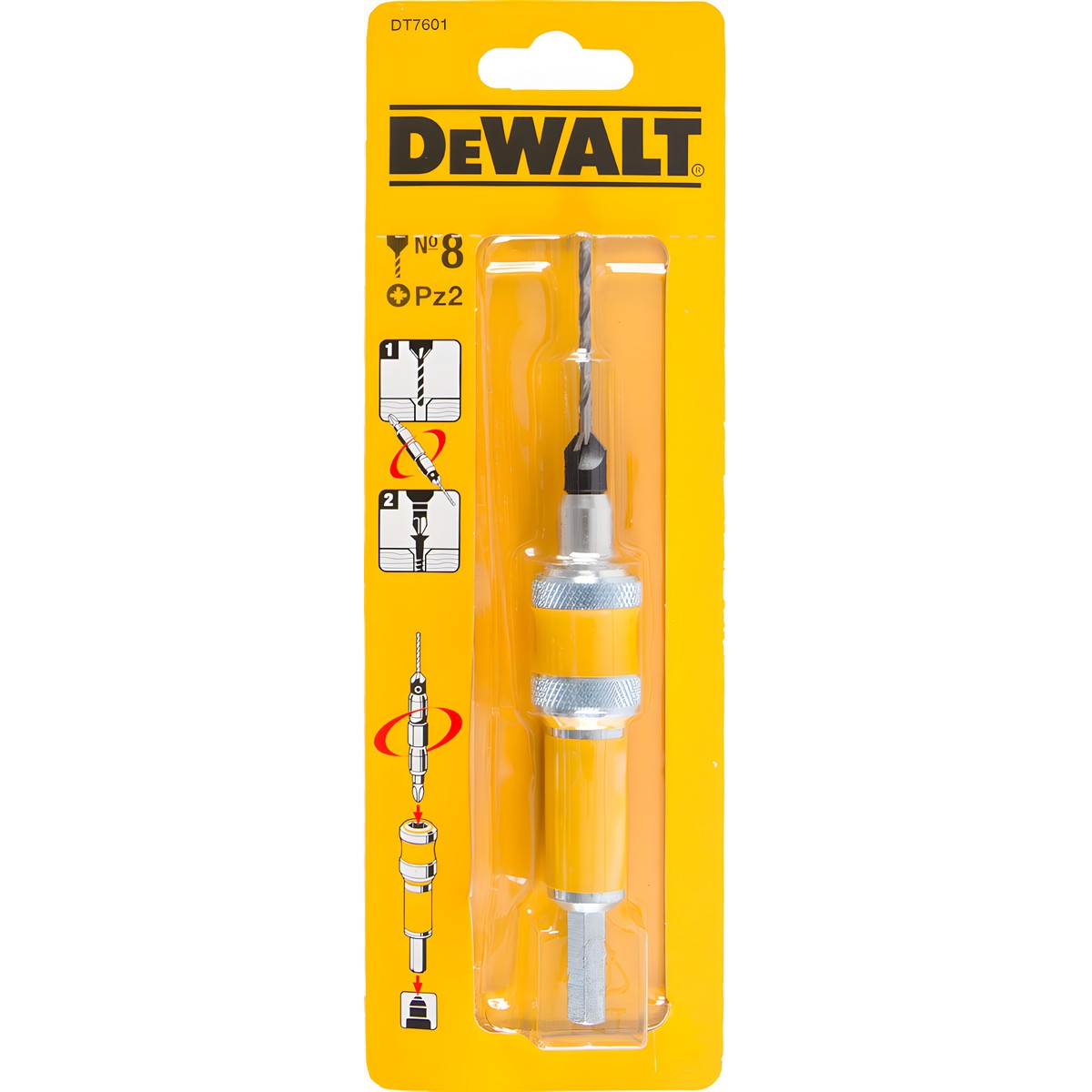 Сверло пилотное по дереву №8 DeWalt DT7601