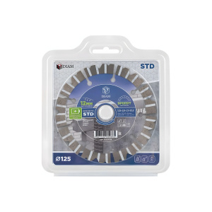 Диск алмазный 125 х 2.0 х 12 х 22.2 мм STD (железобетон) DIAM 000709