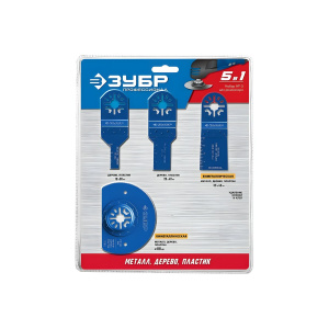 Набор насадок для реноватора, 5 предм., OIS-хвост. ЗУБР Профессионал 15573