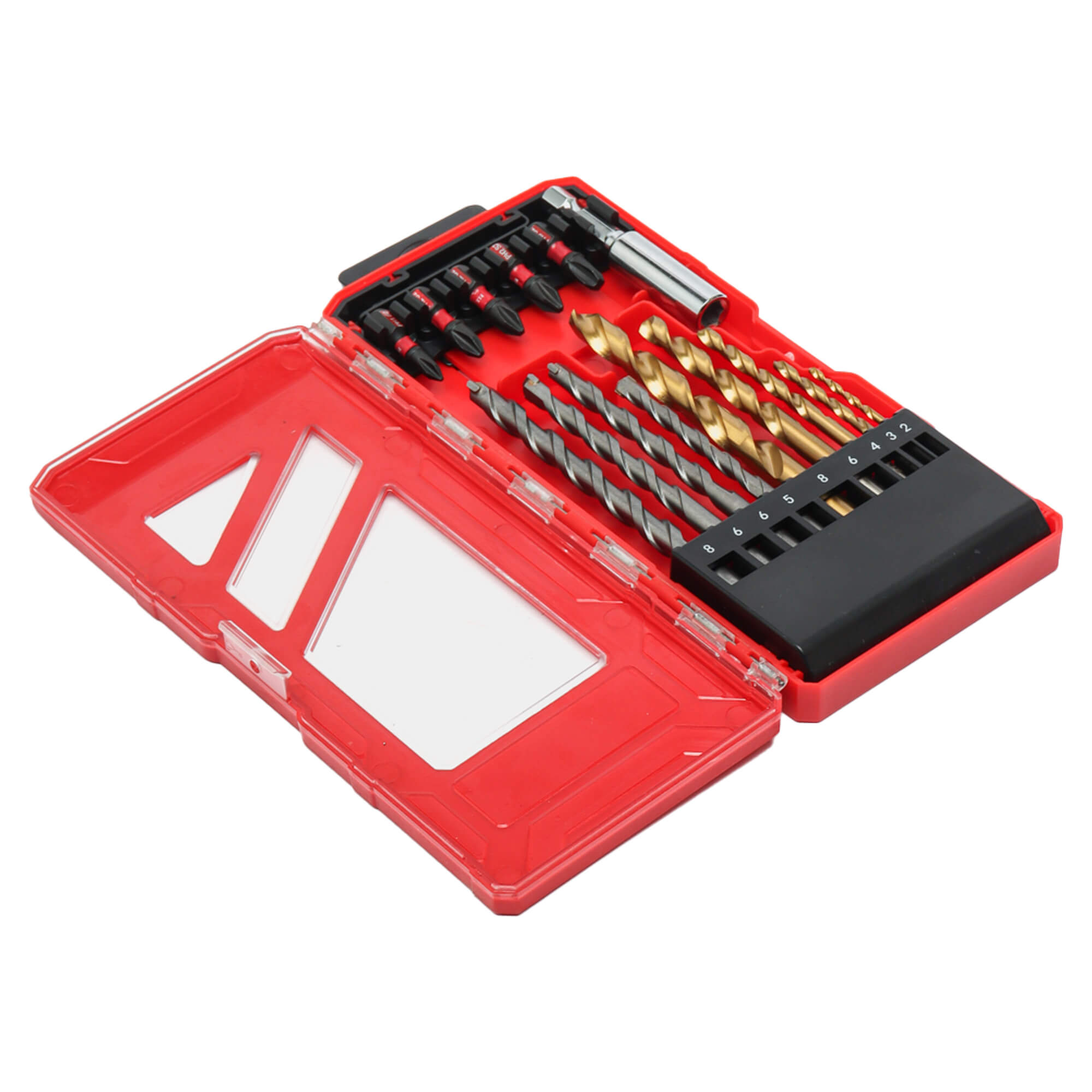 Набор сверл и бит 15 предметов P.I.T. (ASET05-015A)