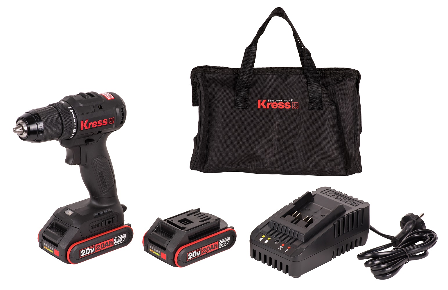 Дрель-шуруповерт аккумуляторная KRESS KU212.1