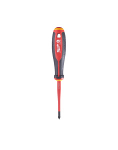 Отвертка VDE PZ/SL 1 х 80 мм, изолированная (трехгранная рукоятка) MILWAUKEE 4932478735