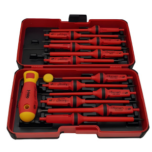 Отвертка диэлектрическая с набором насадок, 12 шт. (в кейсе) Smart FELO 06391306