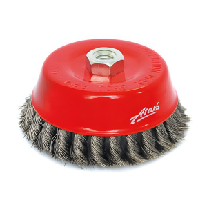 Щетка для УШМ №010 (120 мм, чашеобразная, М14, витая сталь) АТАКА 22223