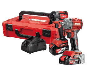 Набор аккумуляторного инструмента DCK KDKIT29 (KDPB358 + KDPL208, 18 В, 2*4.0 А/ч, З/У, K-Box)