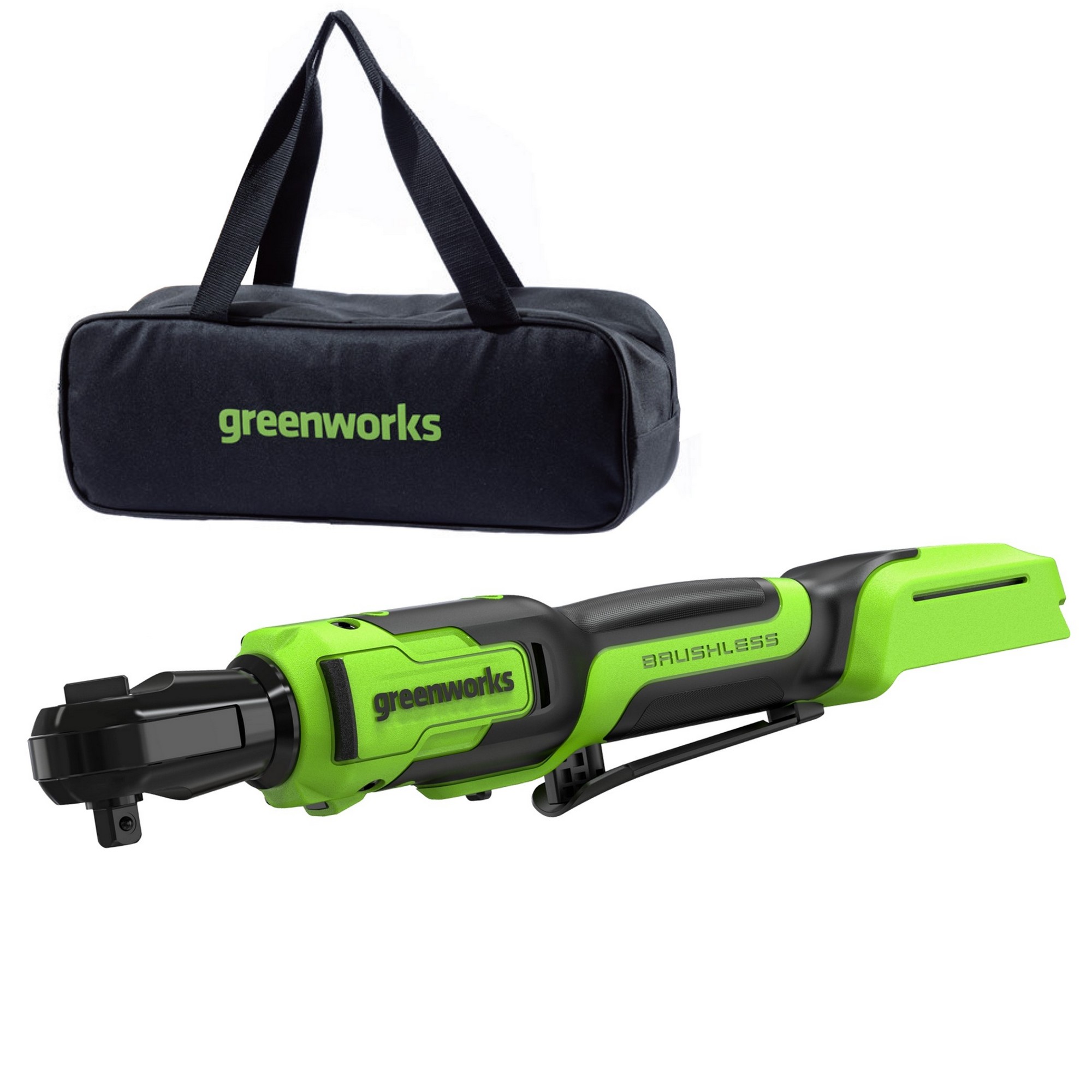 Гайковерт-трещотка аккумуляторный GREENWORKS GD24RW 3804007CUA
