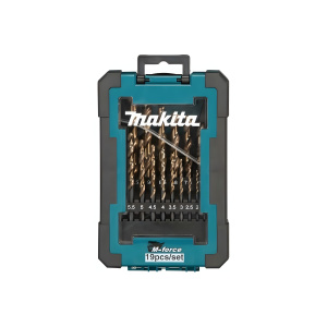 Набор сверл по металлу 19 шт. (1-10 мм, 0.5 мм) M-force MAKITA D-67583