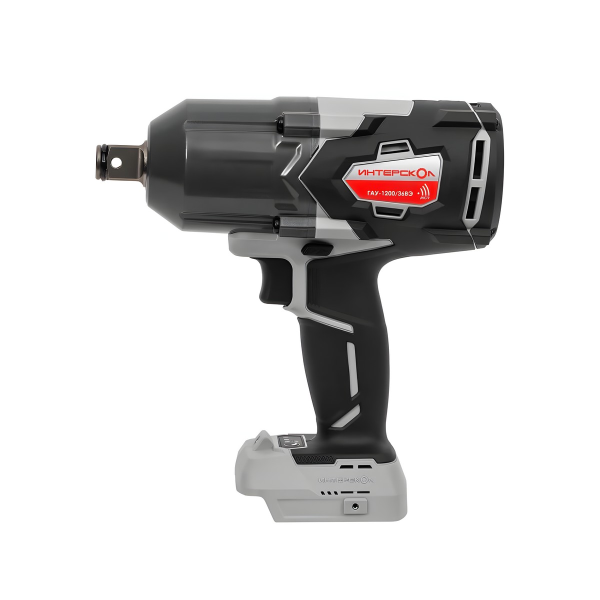 Гайковерт аккумуляторный ударный ИНТЕРСКОЛ ГАУ-1200/36ВЭ АПИ (без АКБ и ЗУ, кейс)