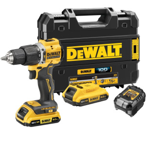 Дрель аккумуляторная ударная DEWALT DCD100YD2T-QW