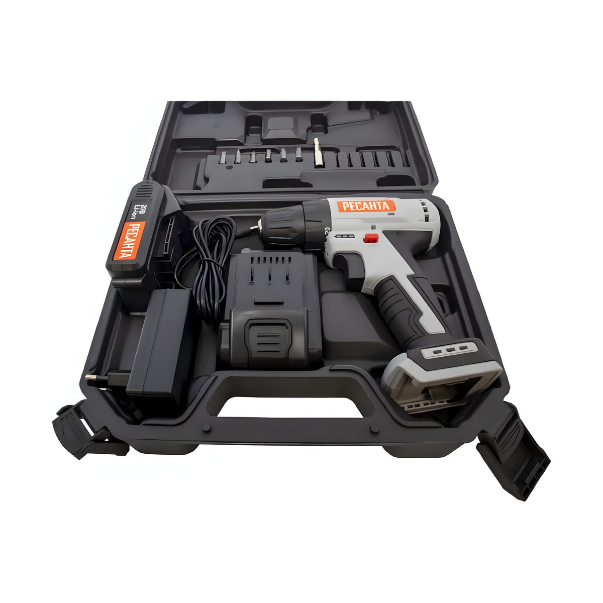 Дрель-шуруповерт аккумуляторная РЕСАНТА ДА-20-2ЛК-Б