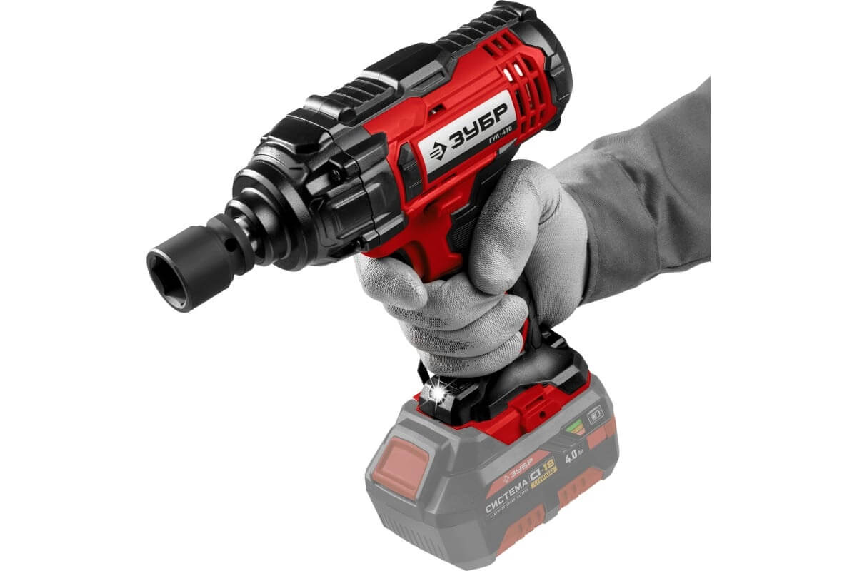 Гайковерт аккумуляторный ударный ЗУБР ГУЛ-410 (без АКБ и ЗУ)