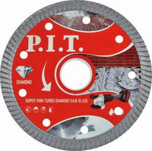 Диск алмазный 230x22,2x1,8 мм Turbo (сверхтонкий) P.I.T. (ACTW03-T230A)