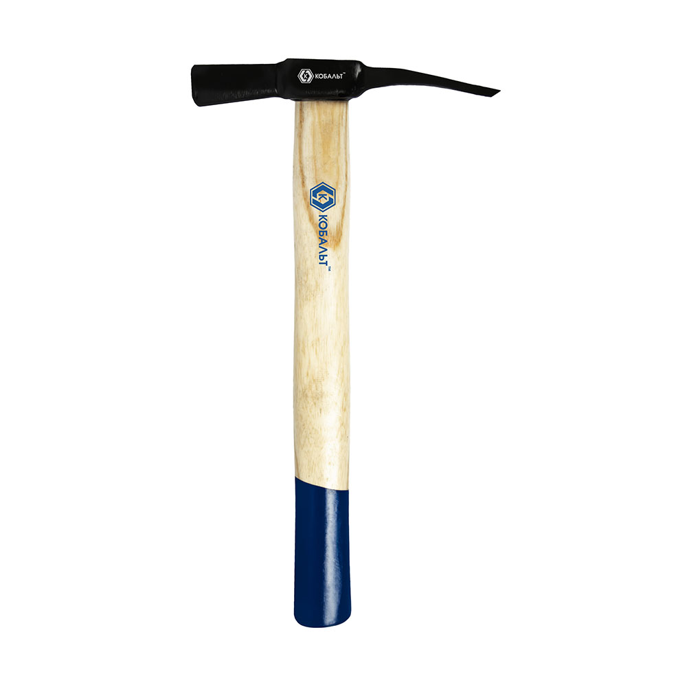 Молоток-кирочка каменщика 350 г. (деревянная ручка) КОБАЛЬТ 918-695