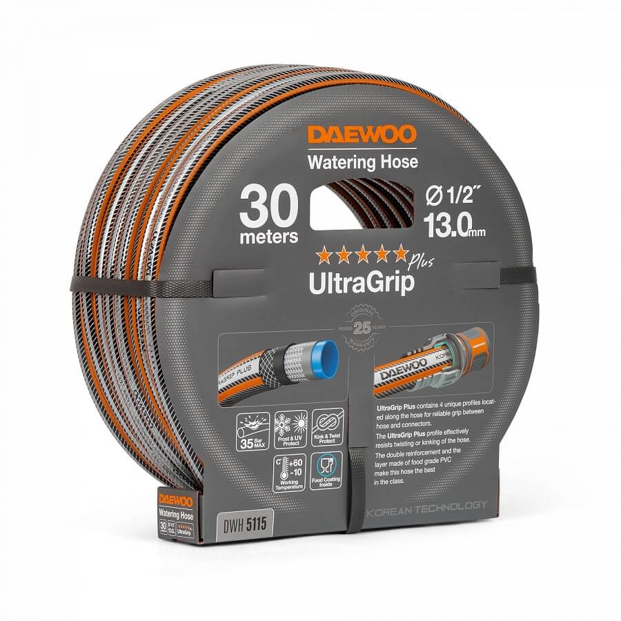 Шланг UltraGrip 30 м, 1/2'' (13 мм) DWH 5115 DAEWOO