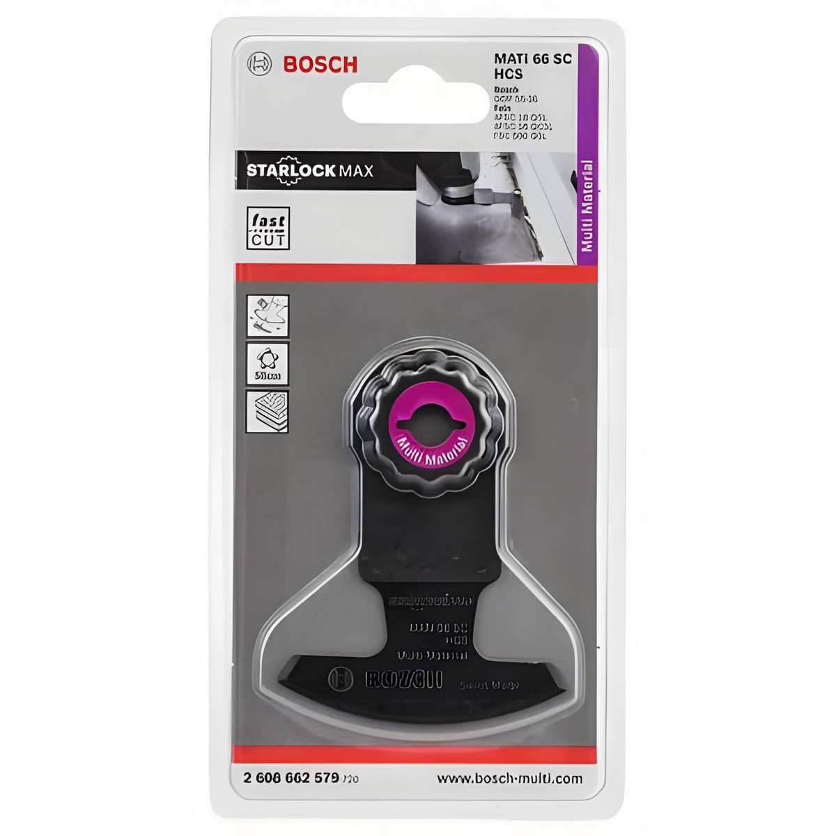 Нож сегментированный HCS MATI 66 SC Multi Material (1 шт.) BOSCH 2608662579