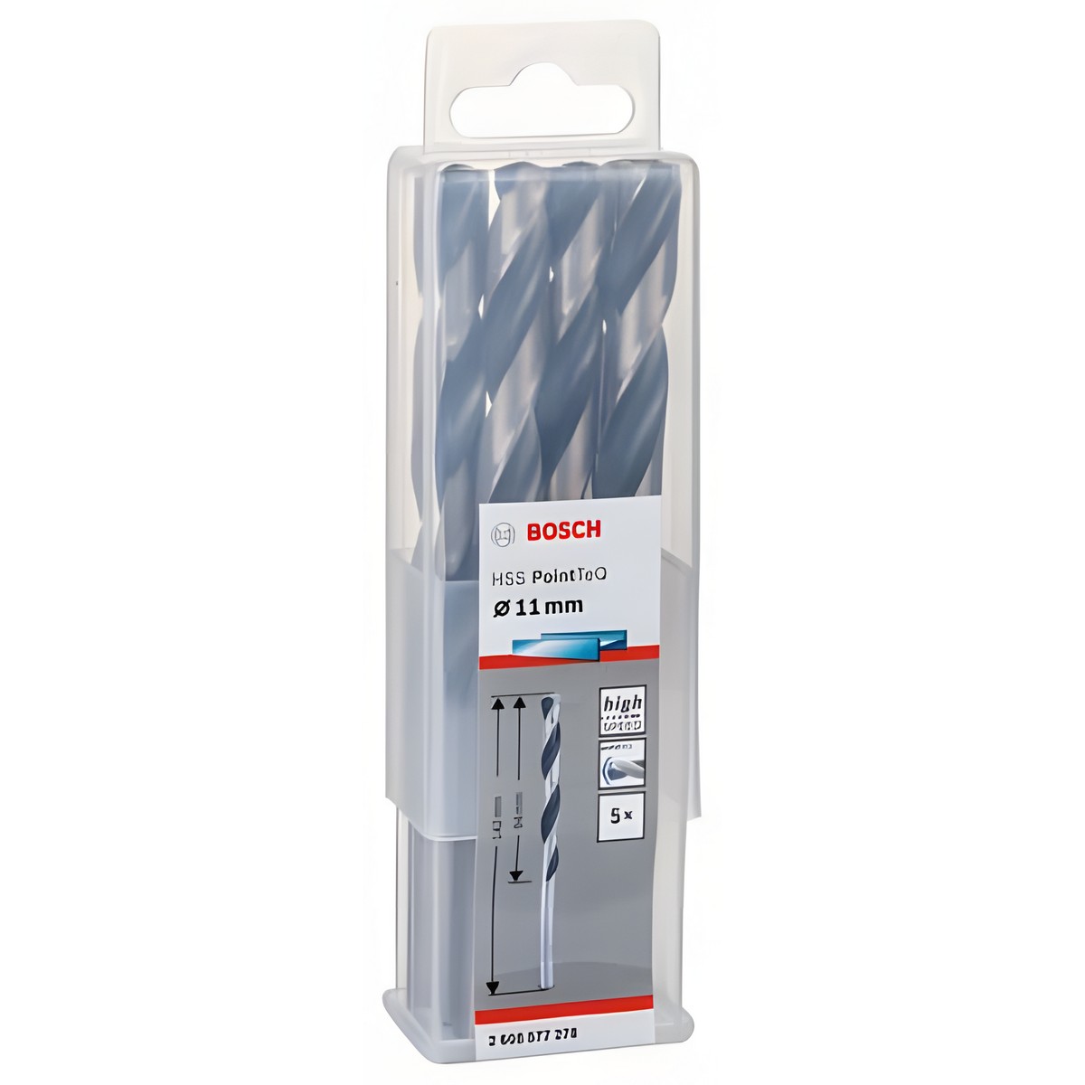 Сверло по металлу 11 х 142 мм (1 шт.) HSS PointTeQ BOSCH 2608577278