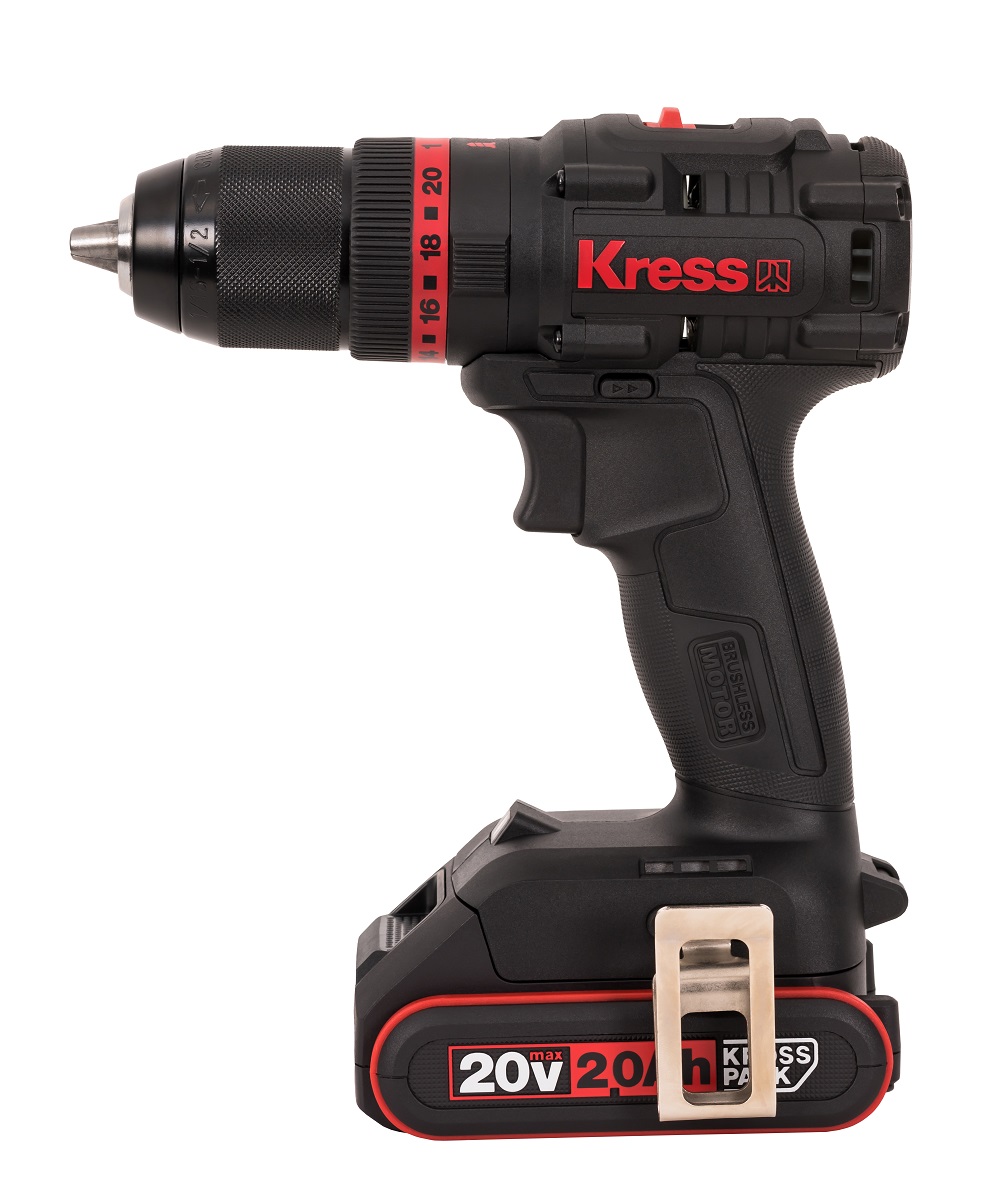 Дрель-шуруповерт ударная аккумуляторная KRESS KUC30.1