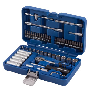 Набор инструментов 56 пр. (1/4'', кейс) КОБАЛЬТ 010101-56