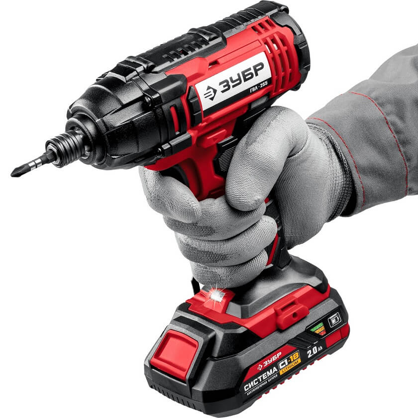 Винтоверт аккумуляторный ударный ЗУБР ГВЛ-255-22