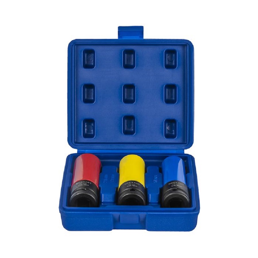 Набор торцевых головок (3 пр., 1/2'', кейс) КОБАЛЬТ 923-972