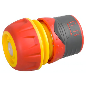 Соединитель GRINDA Premium 3/4'', с автостопом и запирающим механизмом, пластмассовый с TPR 8-426432