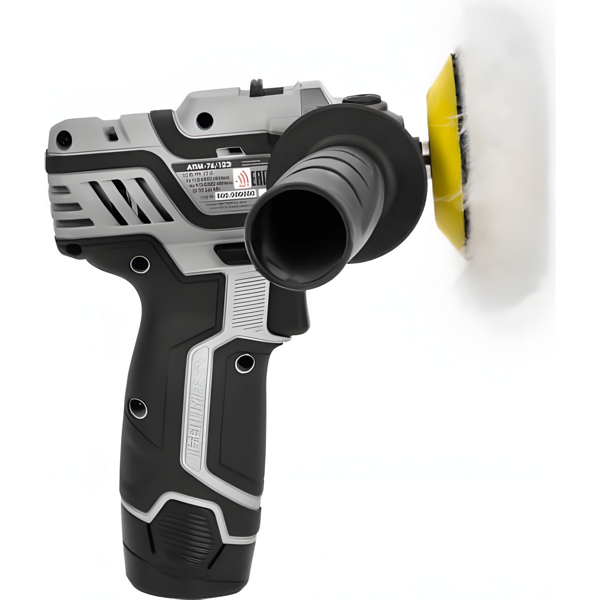 Машина полировальная аккумуляторная ИНТЕРСКОЛ АПМ-76/12Э (без АКБ и ЗУ, набор 7 пр.)