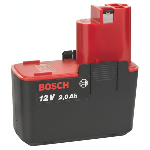 Аккумулятор BOSCH (12V, 2.0Ah, Ni-Cd, плоский) 2607335151