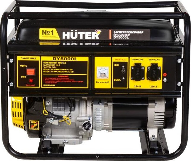 Генератор бензиновый HUTER DY5000L