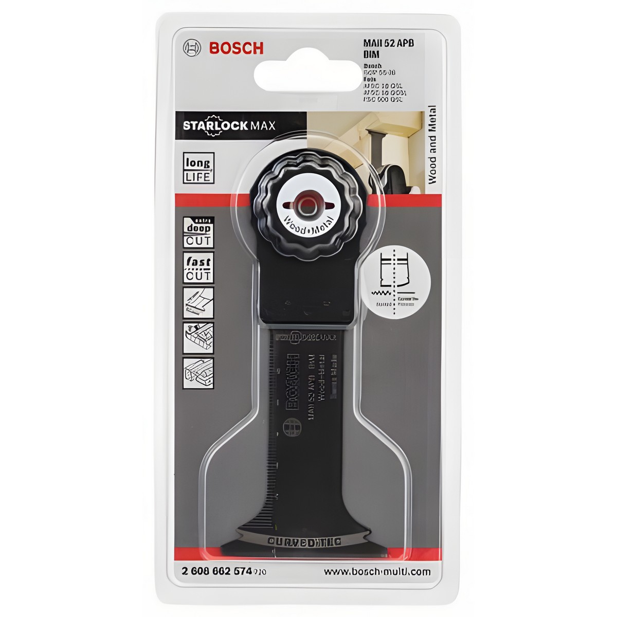 Полотно пильное погружное BIM MAII 52 APB Wood and Metal (1 шт.) BOSCH 2608662574