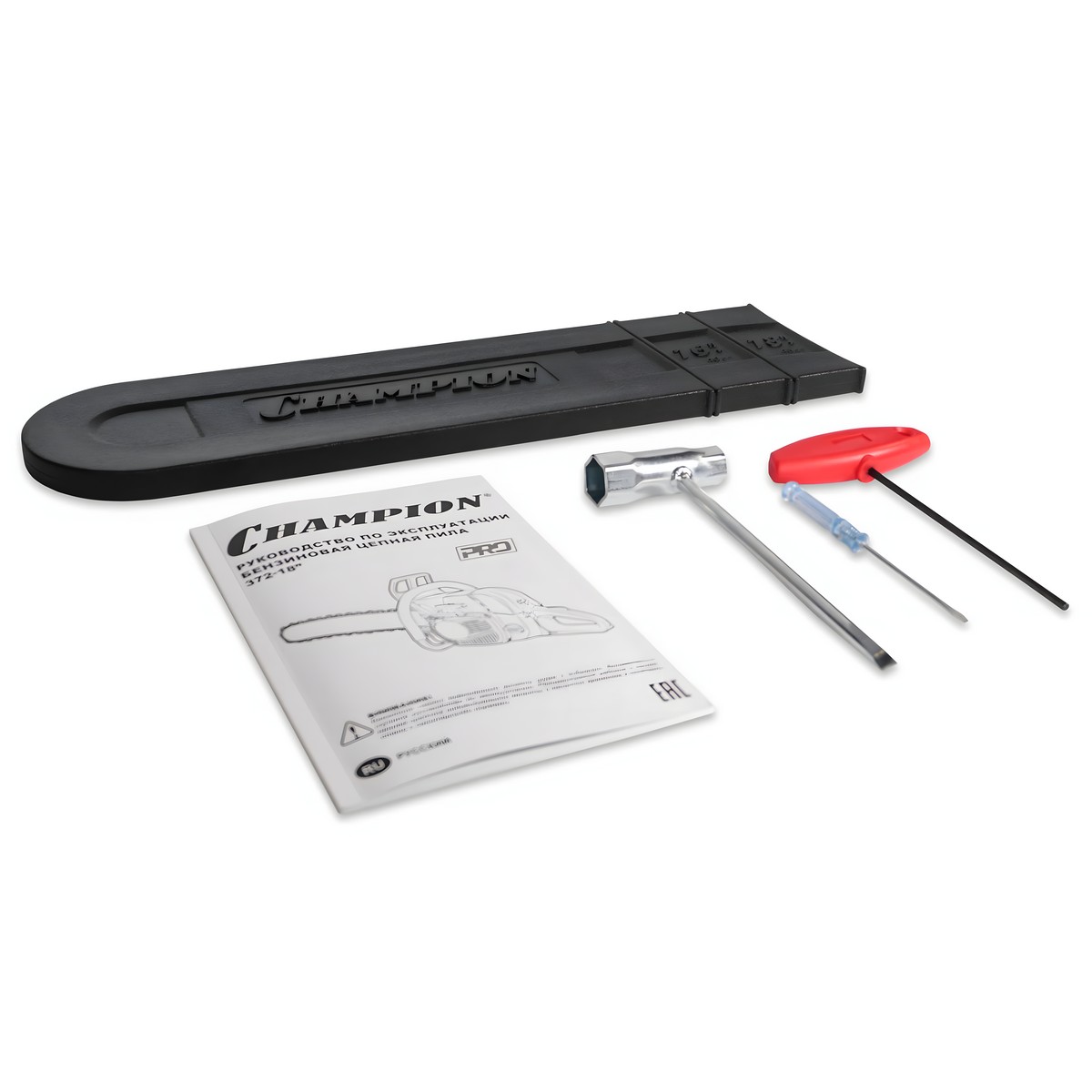 Бензопила CHAMPION 372-18"-3/8-1,6-1,6-66