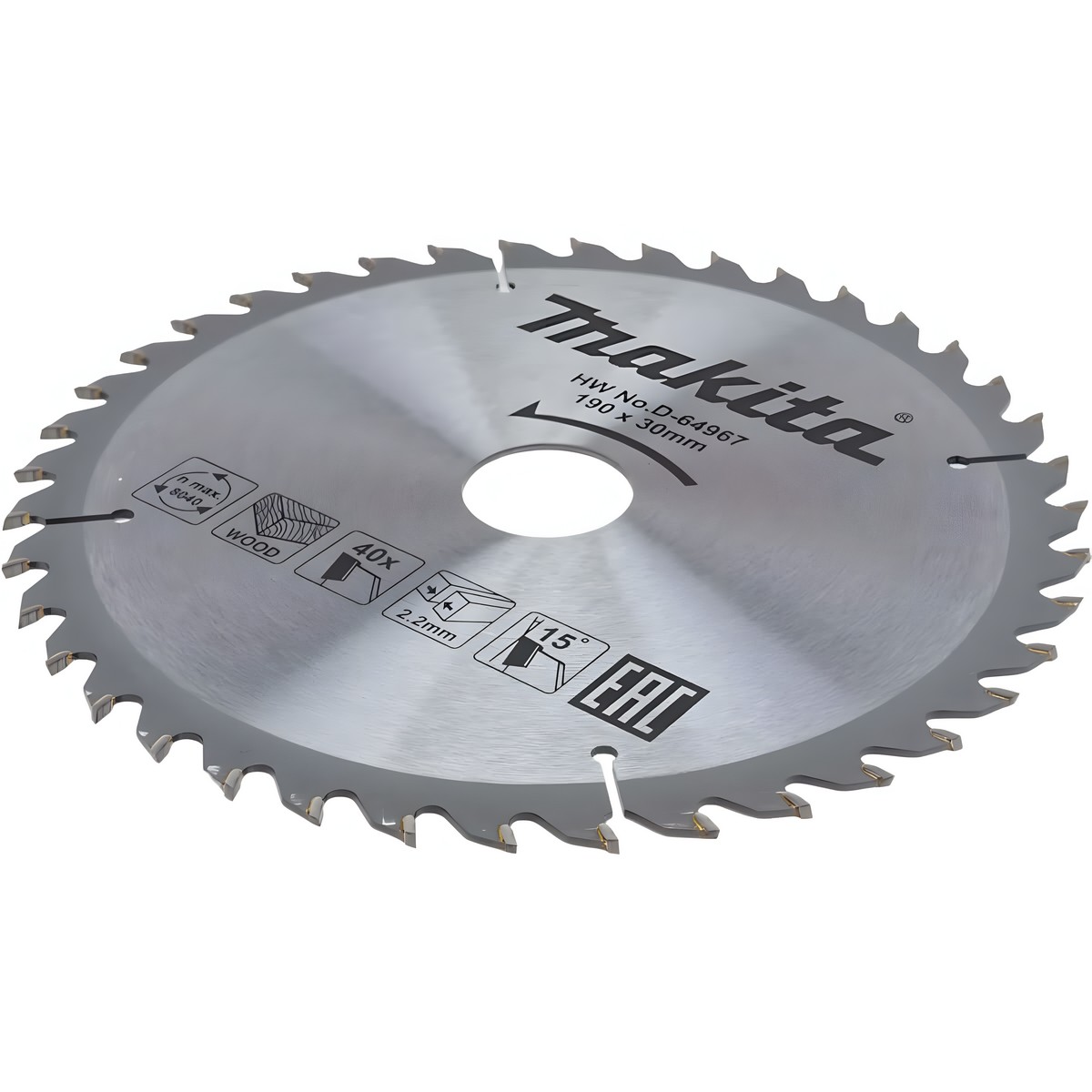 Диск пильный 190 х 30 мм 40T (дерево) MAKITA D-64967
