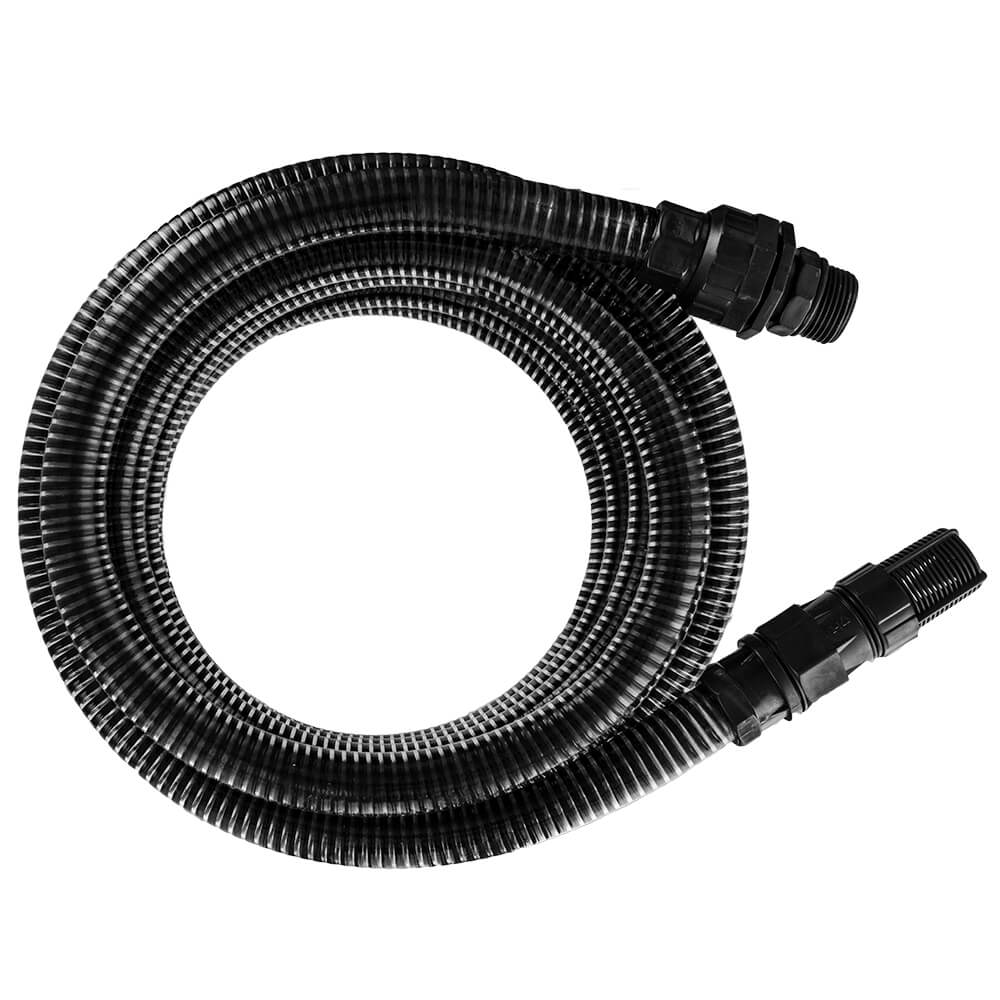 Шланг для воды всасывающий 25 мм, 7 м, резьба 1'', пластиковый клапан QUATTRO ELEMENTI 645-327