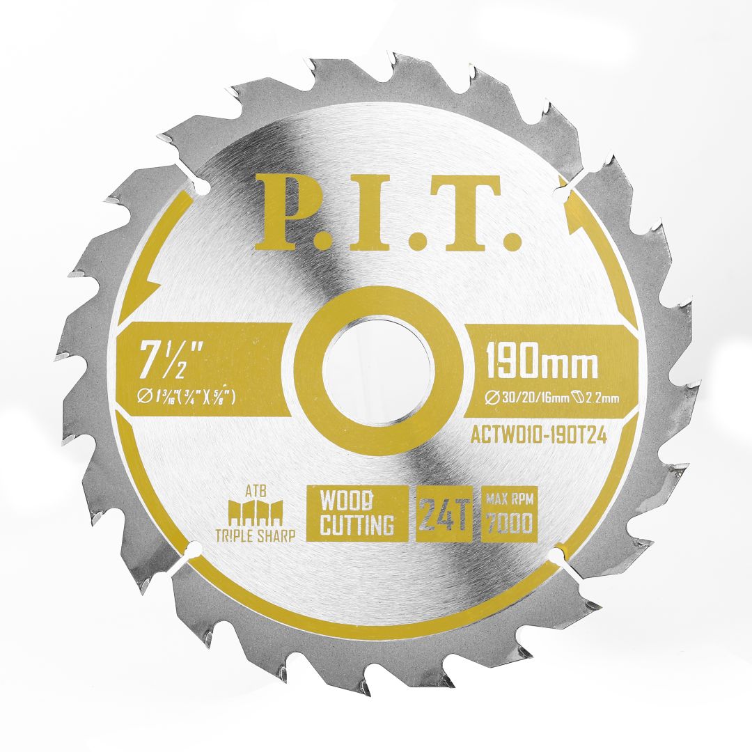 Диск пильный 190x30/20/16x2,2 мм 24T P.I.T. (ACTW10-190T24)