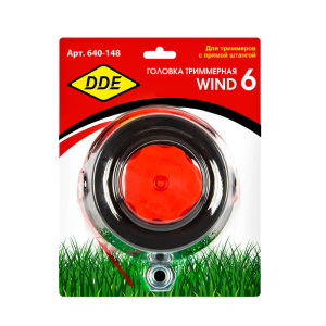 Головка триммерная DDE Wind6 (М10х1,25 лев., М10х1,0 лев.) 640-148