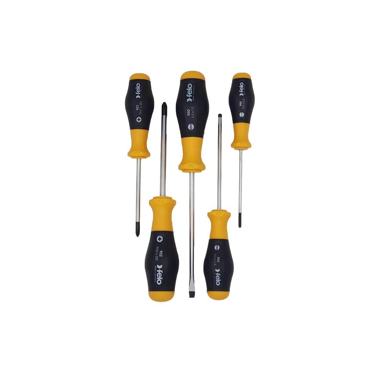 Набор отверток, 5 шт. (SL/PH) FELO 90095248