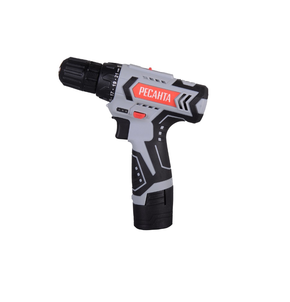 Дрель-шуруповерт аккумуляторная РЕСАНТА ДА-12-2Л