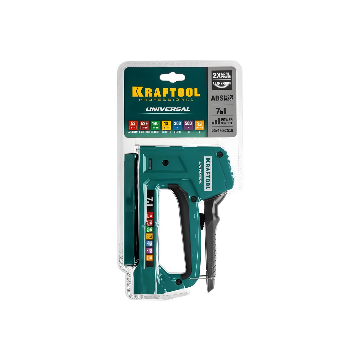 Степлер KRAFTOOL Universal 7-в-1, универсальный (тип для 53, 6 - 14 мм) 31524