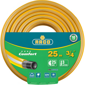 Шланг 3/4'' 25 м (25 атм., армированный, 3-х слойный) RACO Comfort 40303-3/4-25_z01