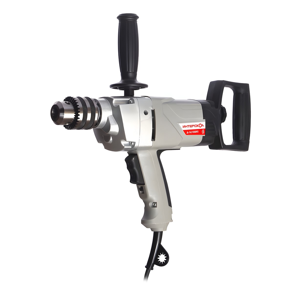 Дрель ИНТЕРСКОЛ Д-16/1050Р2 + насадка-миксер