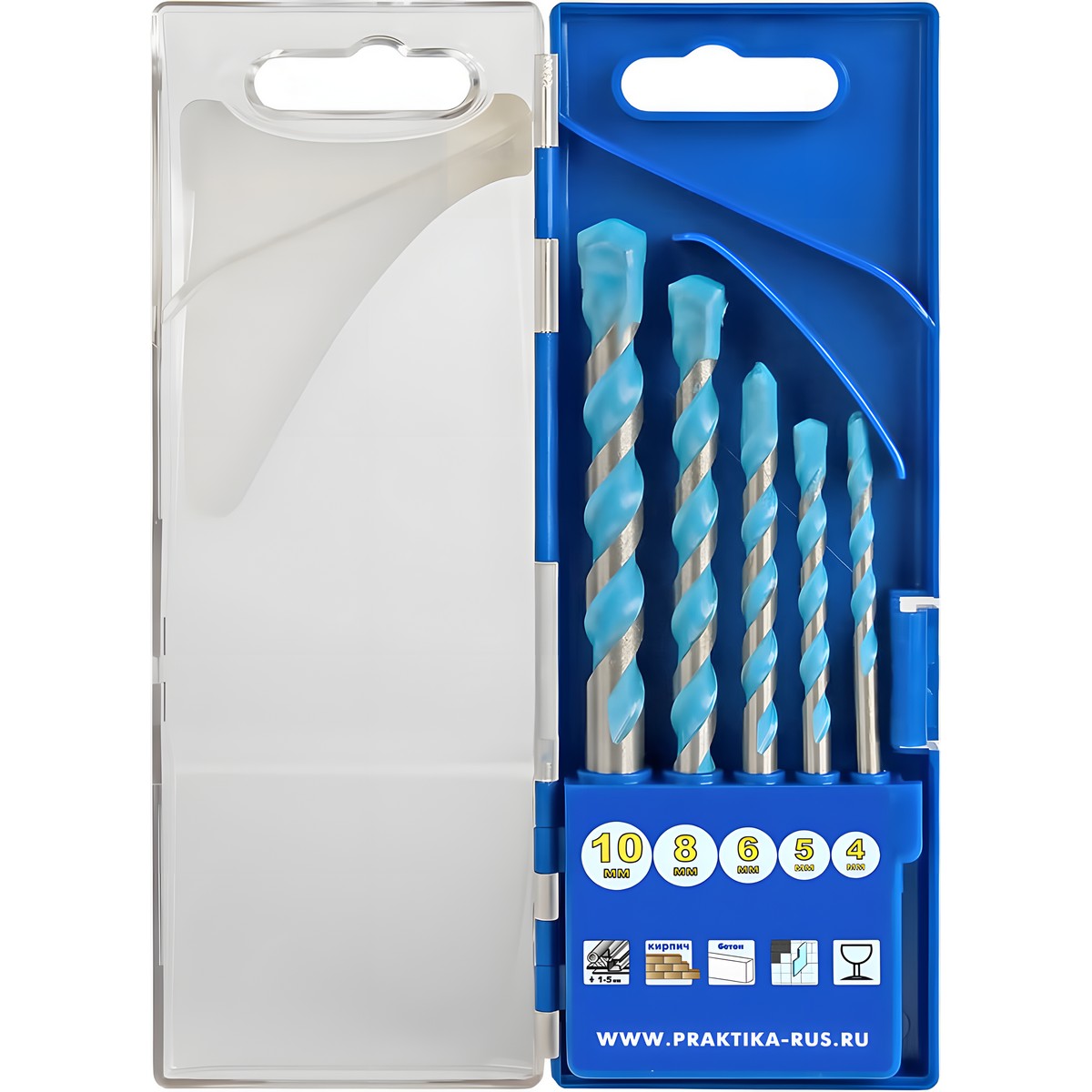 Набор сверл универсальных 5 шт. (4-10 мм) Эксперт ПРАКТИКА 640-339